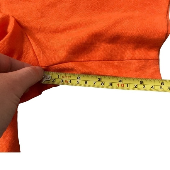 NWT 100% linen high waisted coastal grandma vintage dead stock shorts - Picture 8 of 10